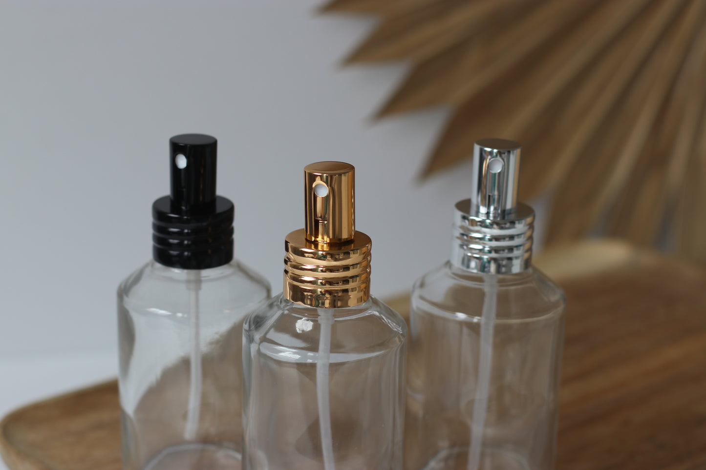 Silver Glass 4oz Spray Bottles