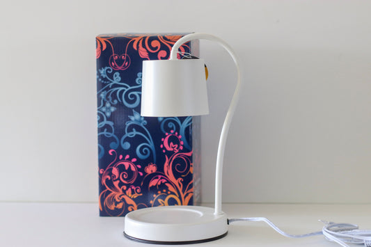 White Electric Candle Warming Lamp